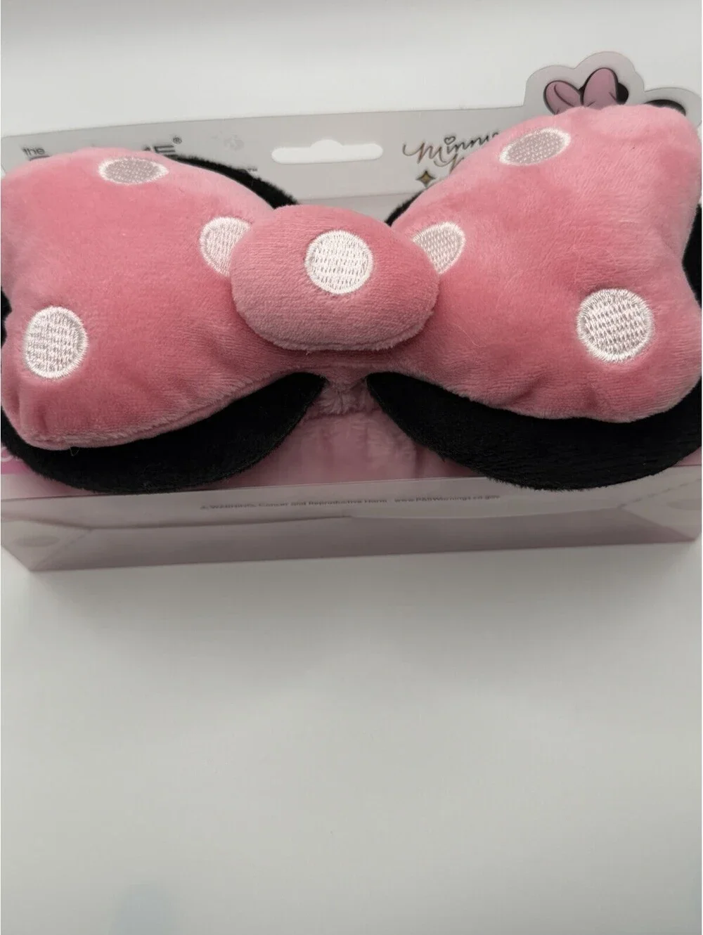 The Crème Shop Disney Minnie Mouse 3D Teddy Headband Plush Spa Hair Band NWT